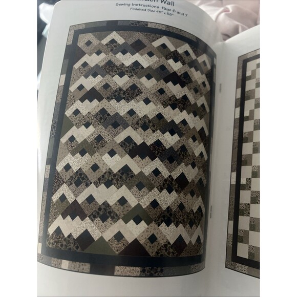 Down the Garden Path Quilt Pattern book 6 Designs by Leslie Beck, Fiber Mosaics - Picture 8 of 8